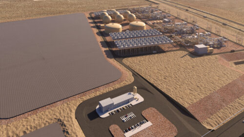 Willow Rock Energy Storage Center from above