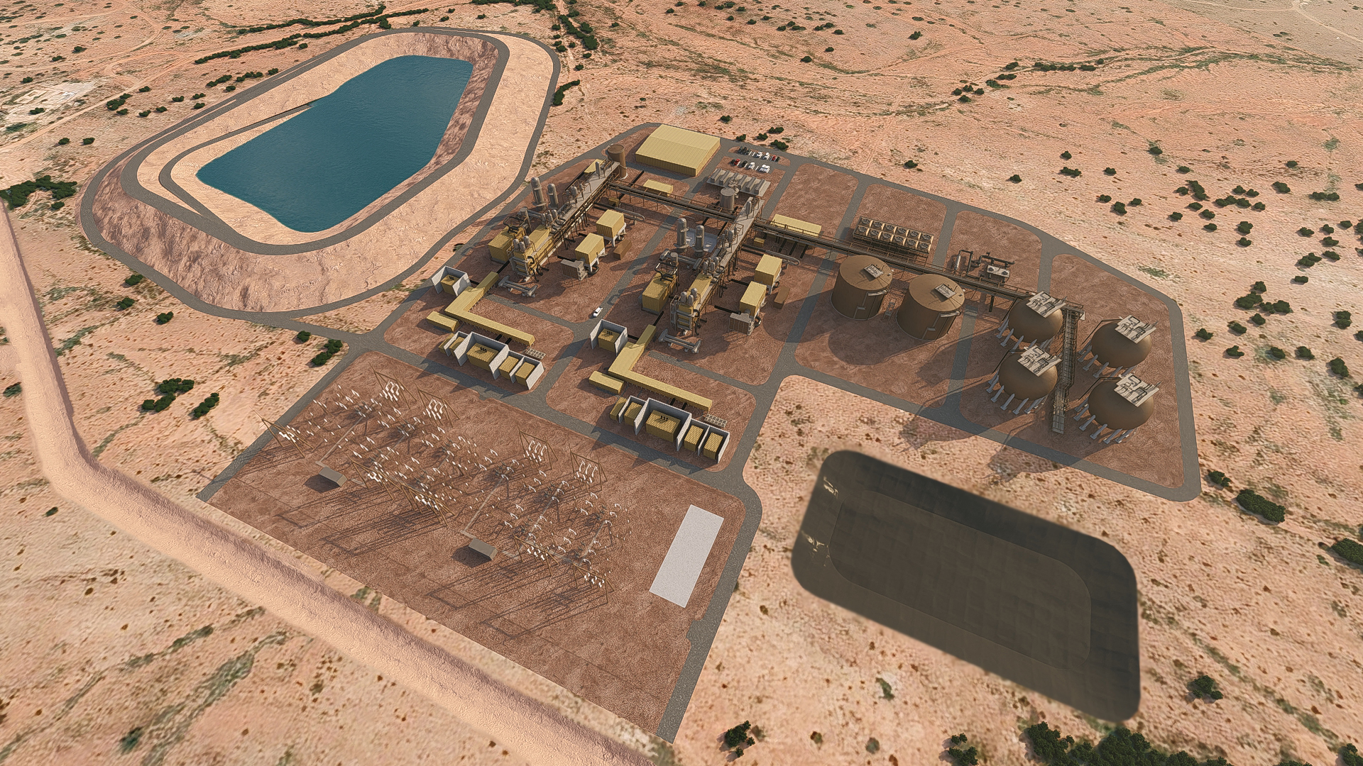 Silver City Energy Storage Centre from above