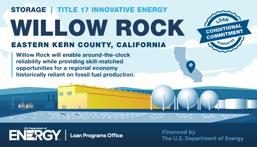 Hydrostor’s Willow Rock Energy Storage Center receives Conditional Commitment for up to $1.76 billion loan guarantee from U.S. Department of Energy