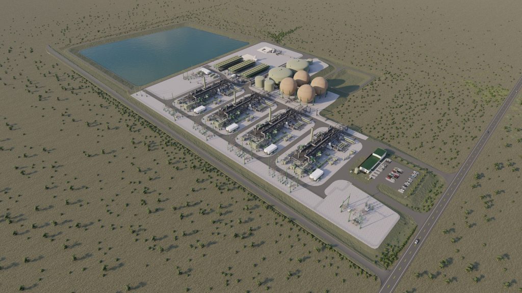 A standard 500MW A-CAES Rendering
