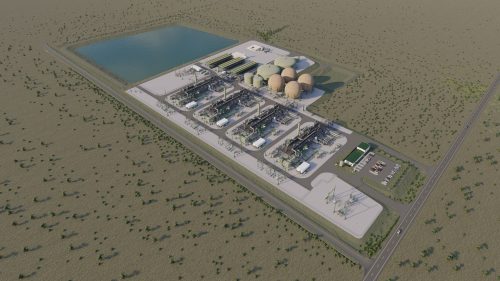 A standard 500MW A-CAES Rendering